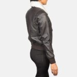 Stella G-1 Brown Leather Bomber Jacket - Image 2