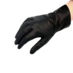 Black unlined women leather gloves, everyday leather gloves - soft and smooth nappa lamb leather - Image 3