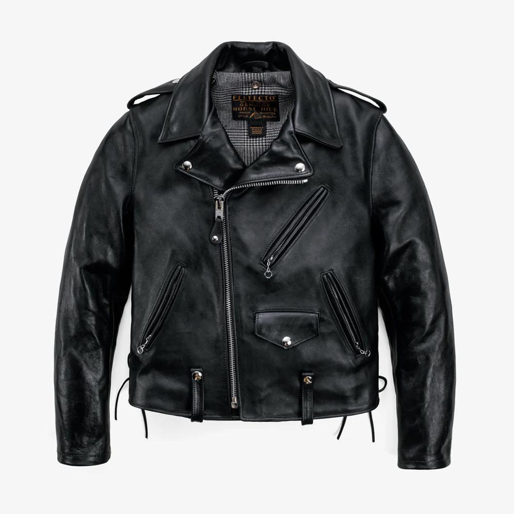 1 Laced Horween Horsehide Motorcycle Biker Jacket - Image 1