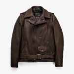 Pebbled Cowhide 'One Star' Perfecto® Motorcycle Biker Jacket - Image 2