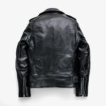 Slim Horsehide "One Star" Motorcycle Biker Jacket - Image 2