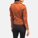 Alison Brown Suede Biker Jacket - Image 2
