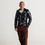 Slim Horsehide "One Star" Motorcycle Biker Jacket - Image 3