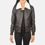Stella G-1 Brown Leather Bomber Jacket - Image 3