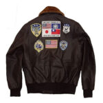 A-2 Genuine Cowhide Leather T. Maverick Pilot Flight Bomber Jacket - Image 2