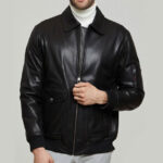 Black Shaw Leather Jacket