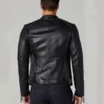 Black Tom Men's Leather Jacket - Image 2